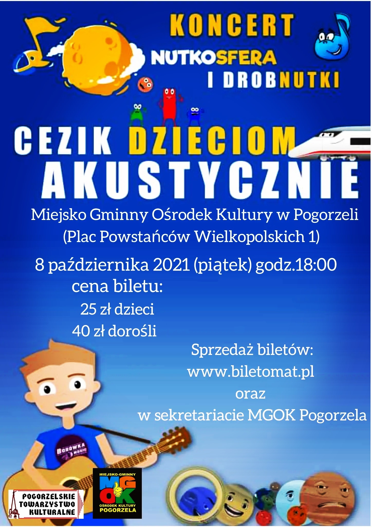 Read more about the article KONCERT NUTKOSFERA I DROBNUTKI CEZIK DZIECIOM AKUSTYCZNIE