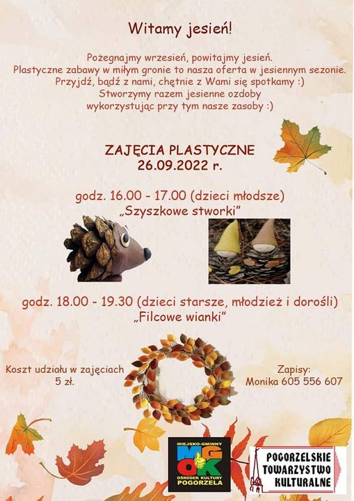 Read more about the article Witamy jesień – zajęcia plastyczne