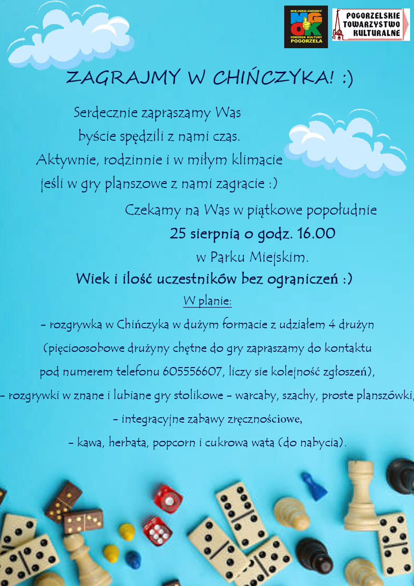 Read more about the article ZAGRAJMY W CHIŃCZYKA :)