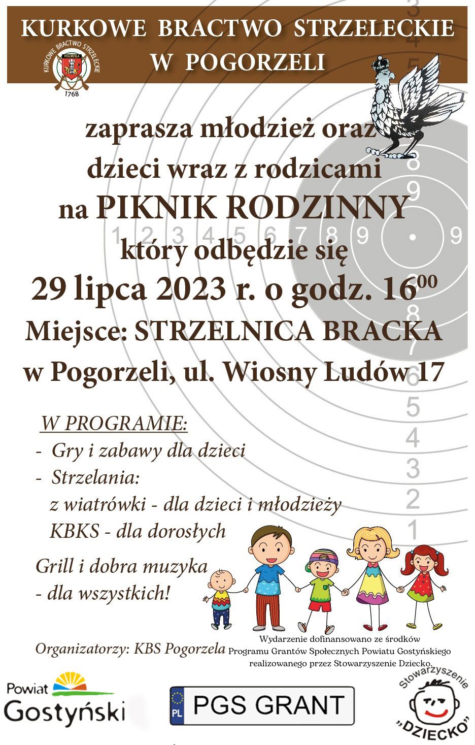 Read more about the article Piknik Rodzinny z Strzeleckim Bractwem Kurkowym