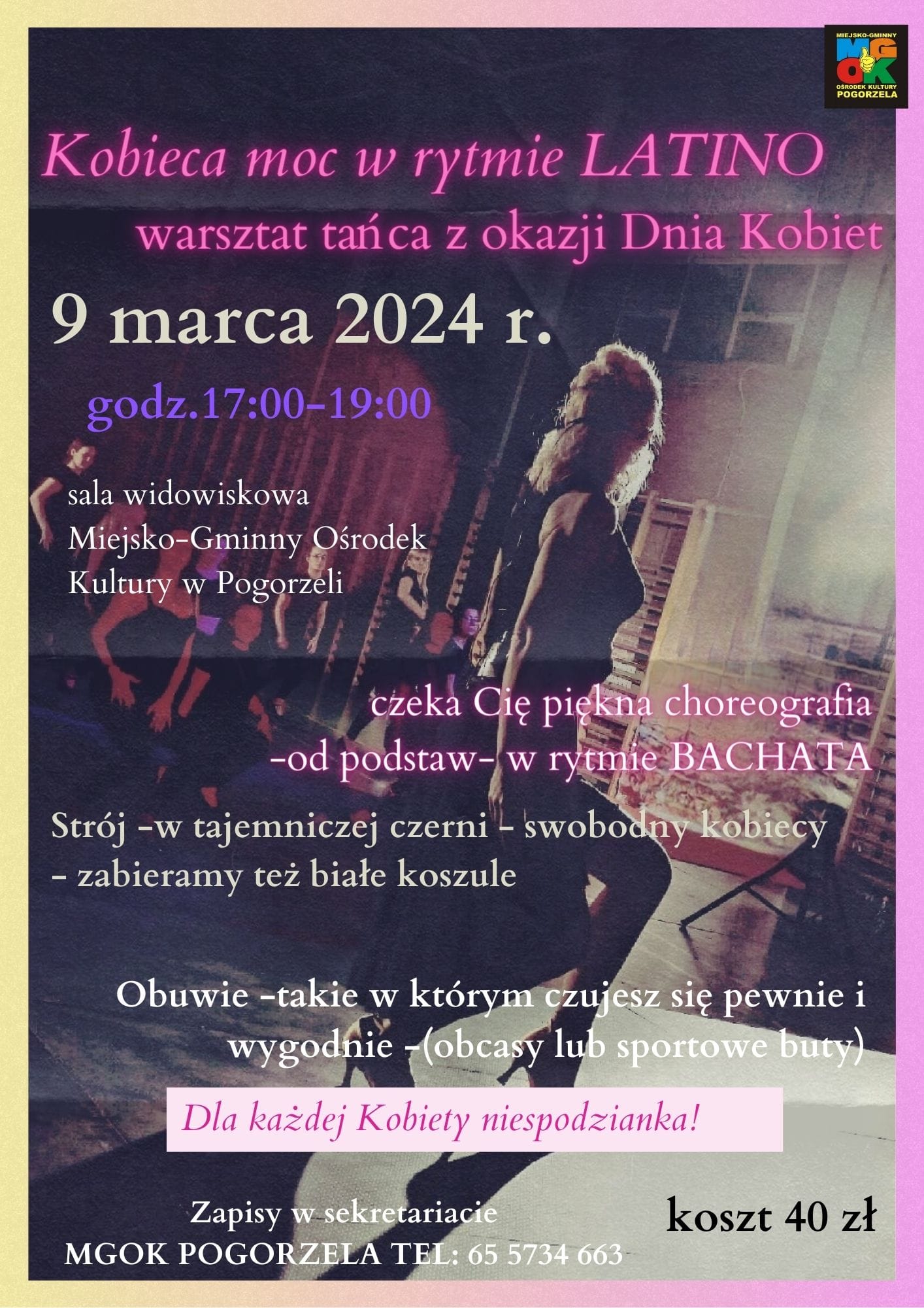Read more about the article Kobieca moc w rytmie LATINO warsztat tańca z okazji Dnia Kobiet z Justyną Chojnacką