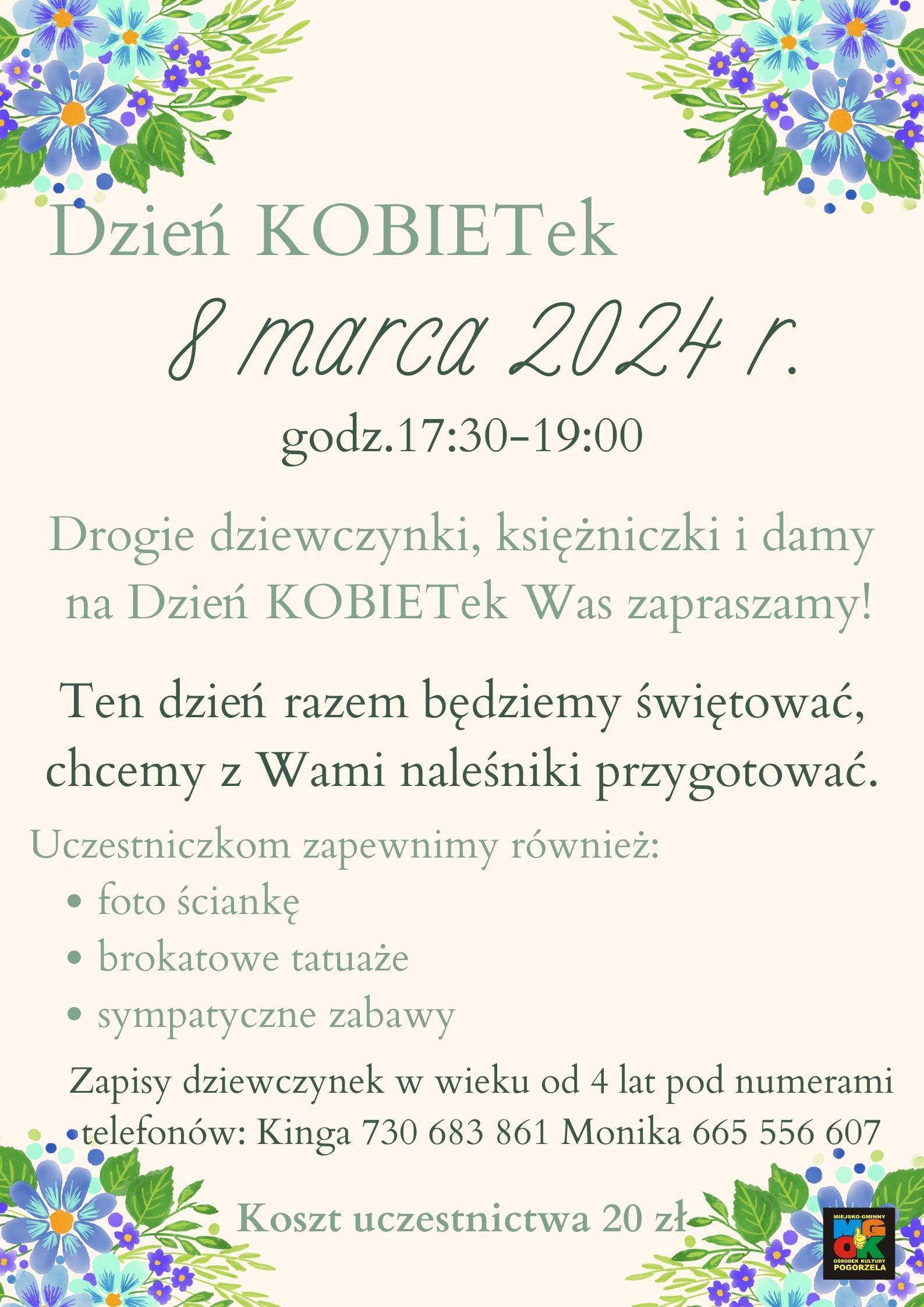 Read more about the article Dzień KOBIETek 8 marca 2024 r.